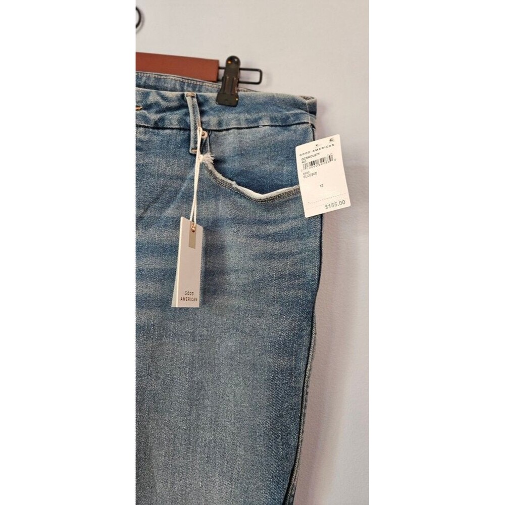 Good American Good Curve Skinny Crop Jeans Size 12